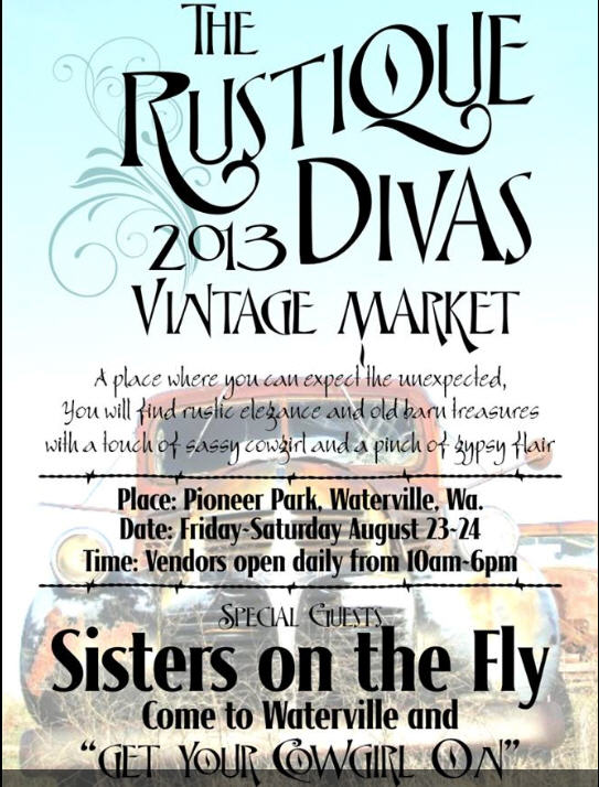 rustique divas, vintage market, cateyegirls, seattle, snohomish, waterville, spokane, portland, monroe, yakima